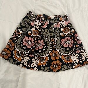 H&M Floral A-line Skirt with Pockets - Size 8